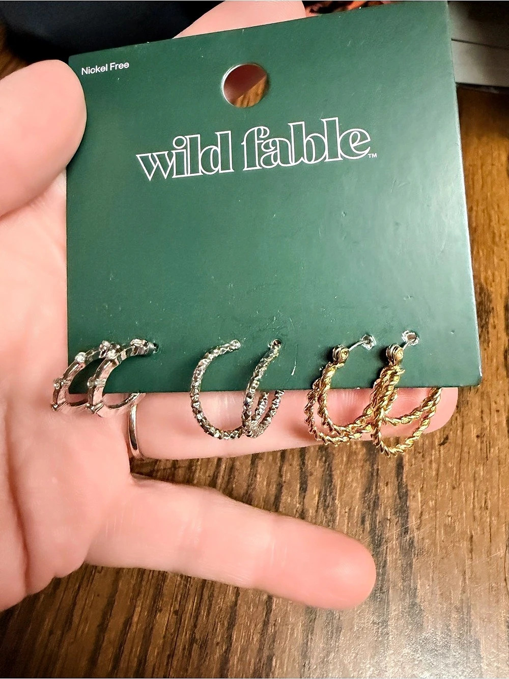 Wild Fable Hoop & Drop Earrings  NWT